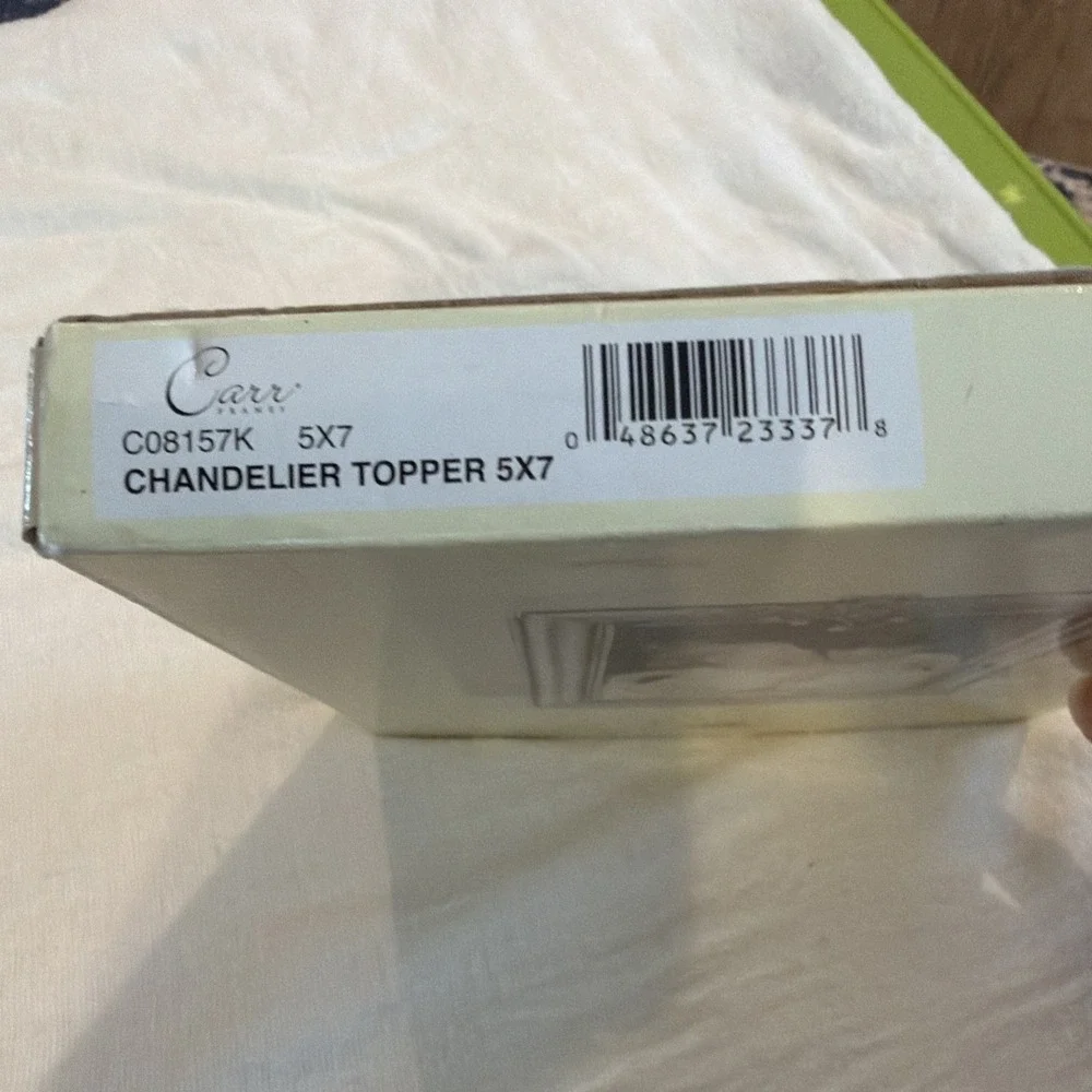 Vtg Burns Of Boston Carr‎ 5x7 Chandelier Topper Frame NIB